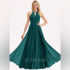 A-Line Sleevless Bridesmaid Gown Chiffon JJ’s House Size 10